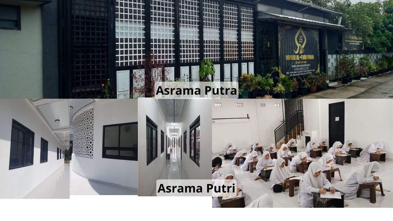Gedung dan lokasi terpisah antara Santri Putra dan Putri